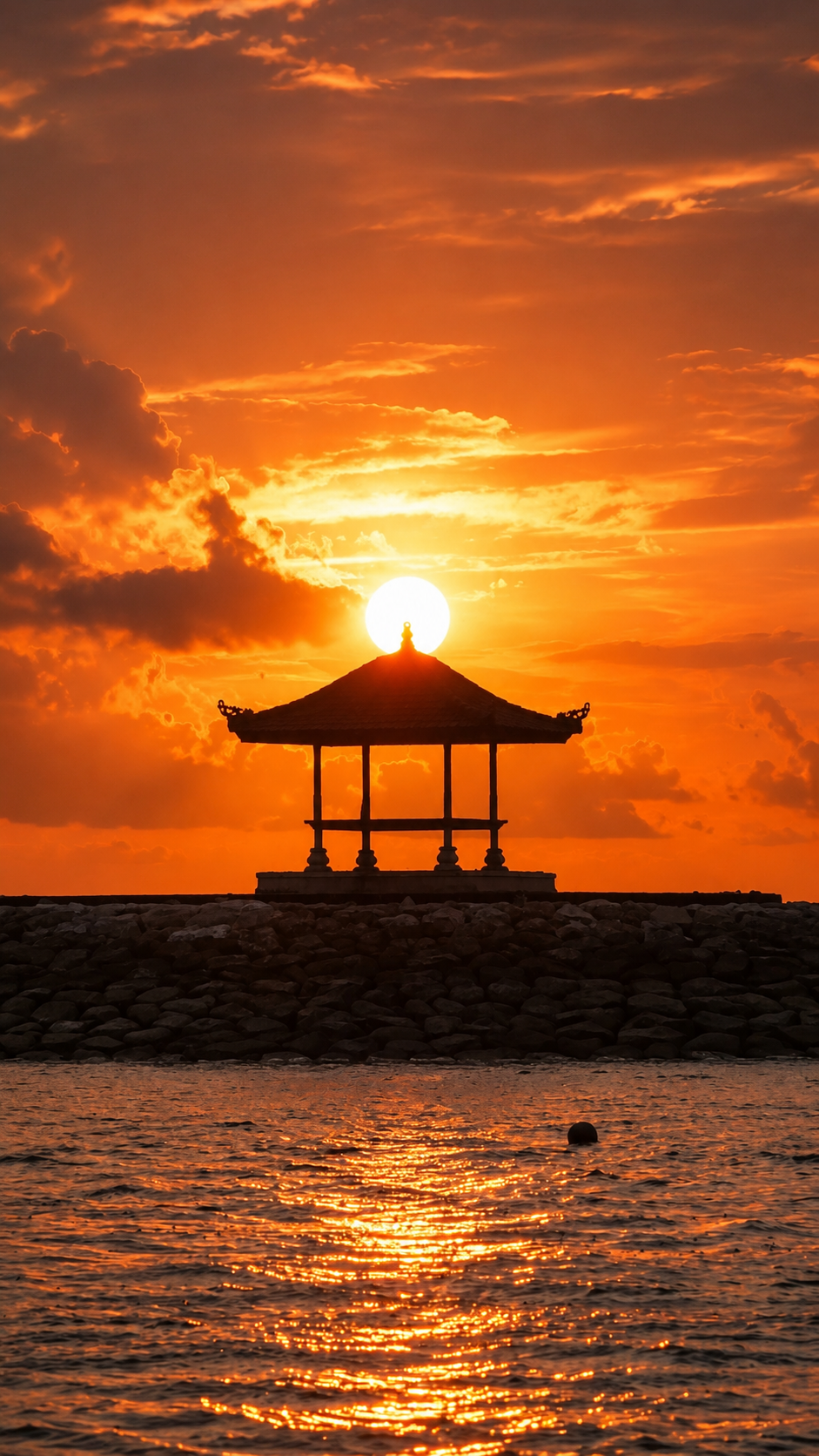 Preview of the Sanur sunset
